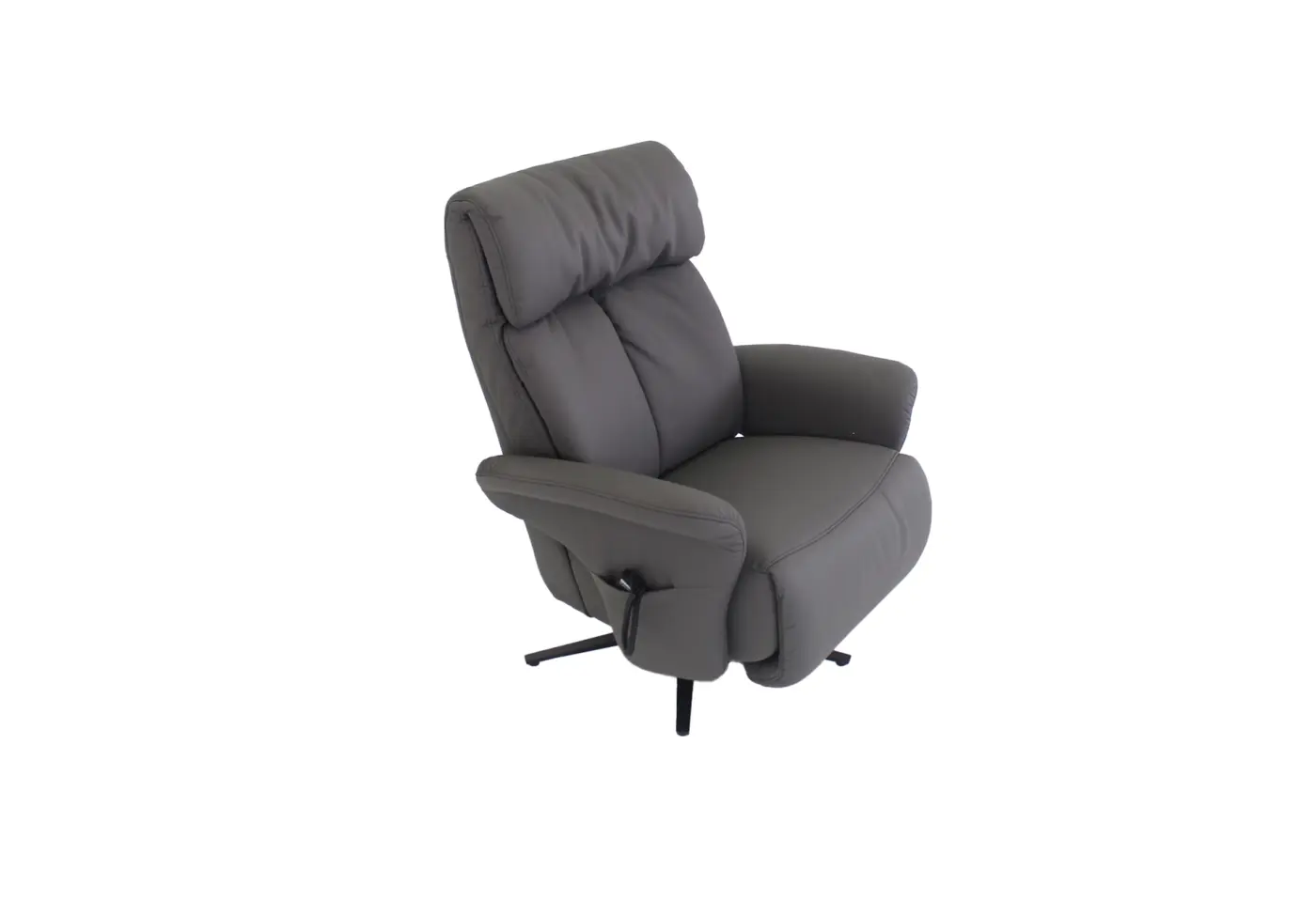 Easy-Swing-Sessel 23741 Leder Longru zinn