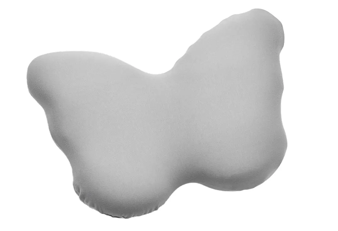 Jersey-Kissenbezug Papillon Grau von Roviva