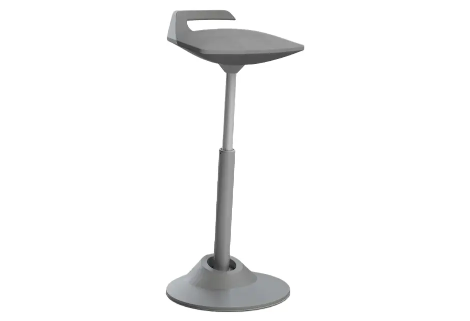 Hocker Muvman grau von Aeris Mikrofaser Comfort ca. 34x51x32cm