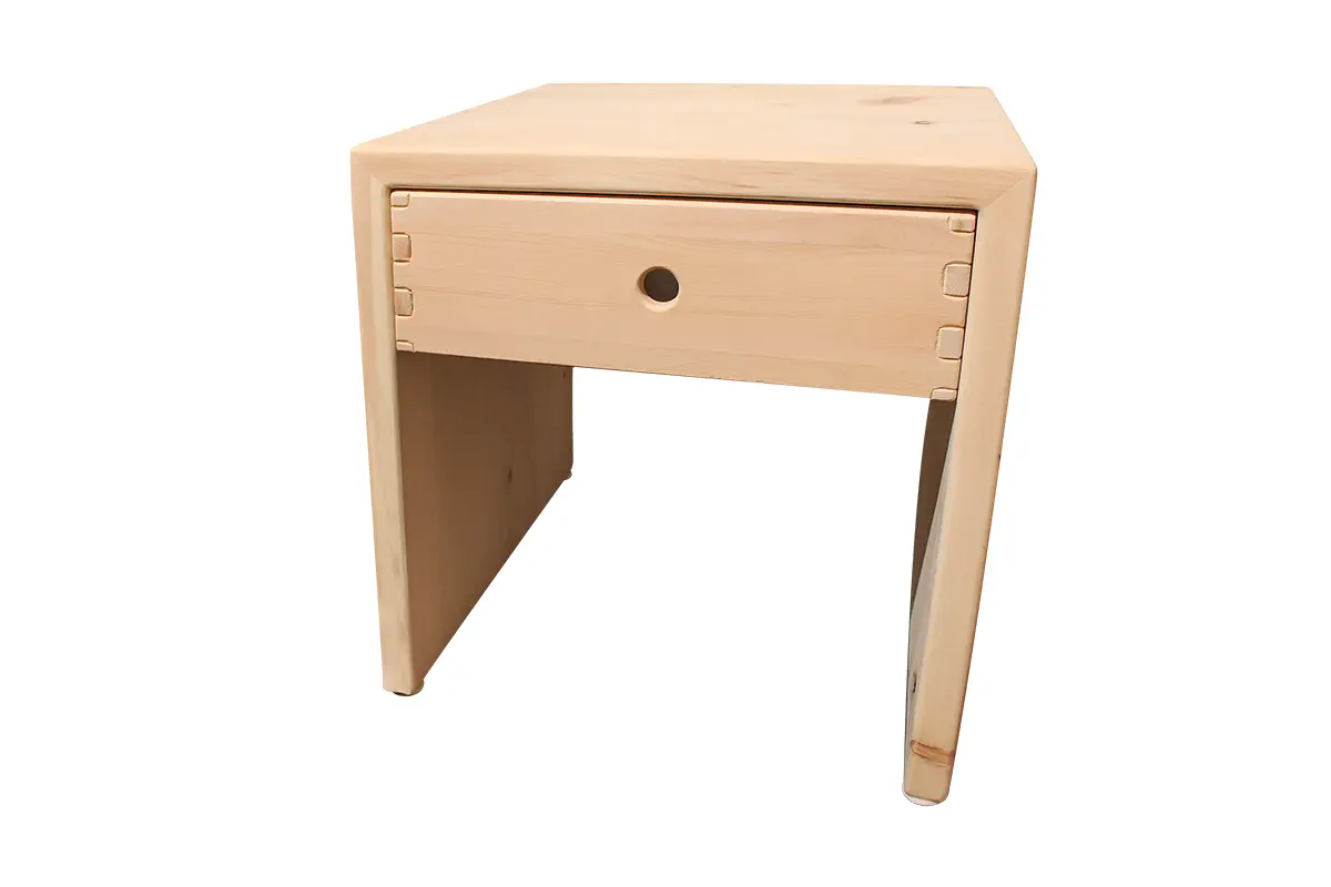 Beistelltisch 8374.1.. Arve (Zirbe) versiegelt ca. 46x45x45cm