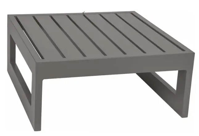 Beistelltisch 17109 Graphit Aluminium ca. 72x72x33cm