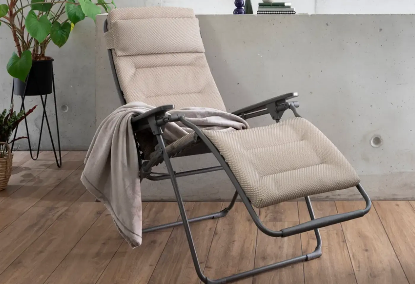 Liegestuhl Futura Bec Moka von Lafuma Becomfort (Outdoorstoff) ca. 71x88cm