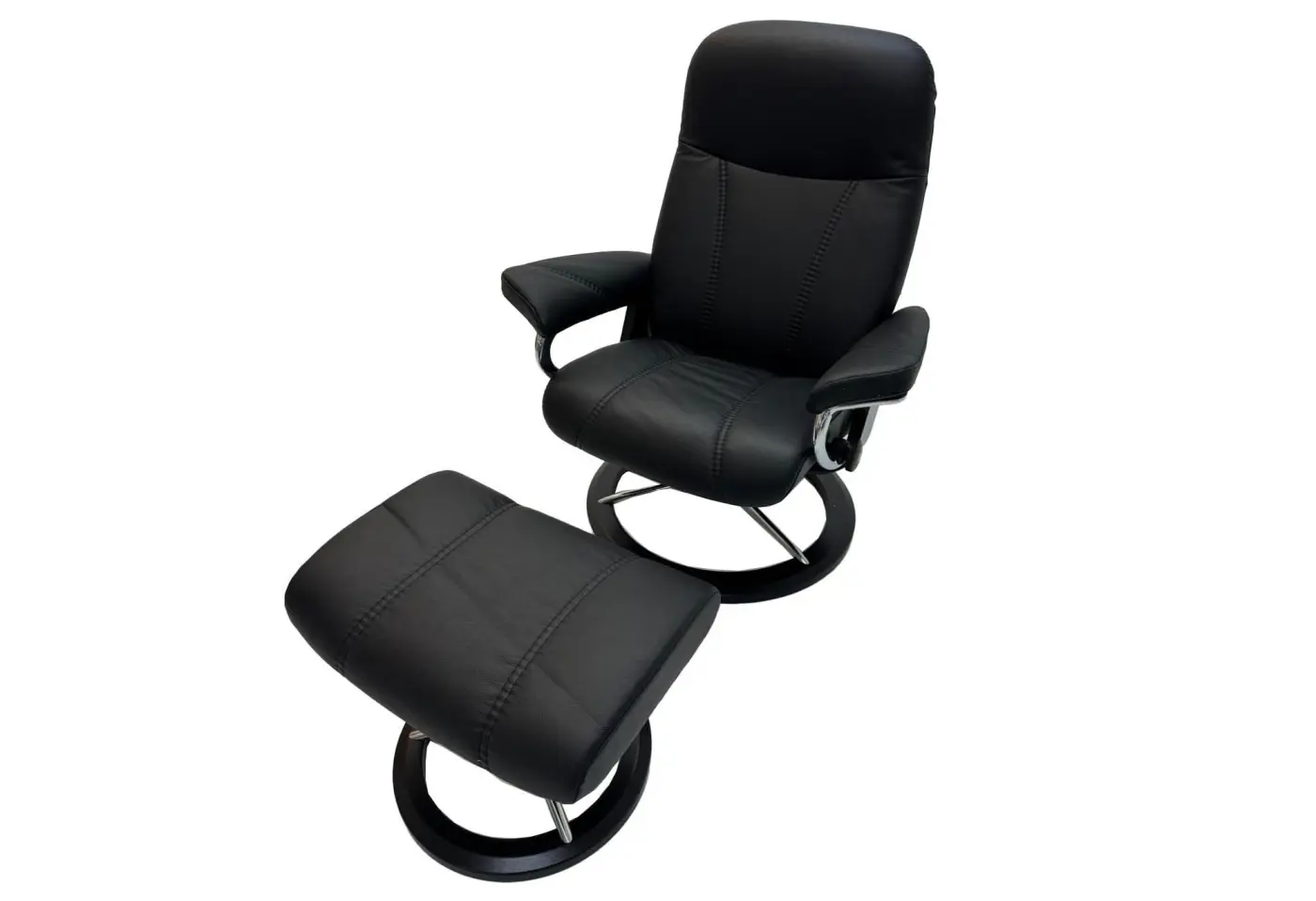 Ruhesessel Consul von Stressless Leder Batick Black