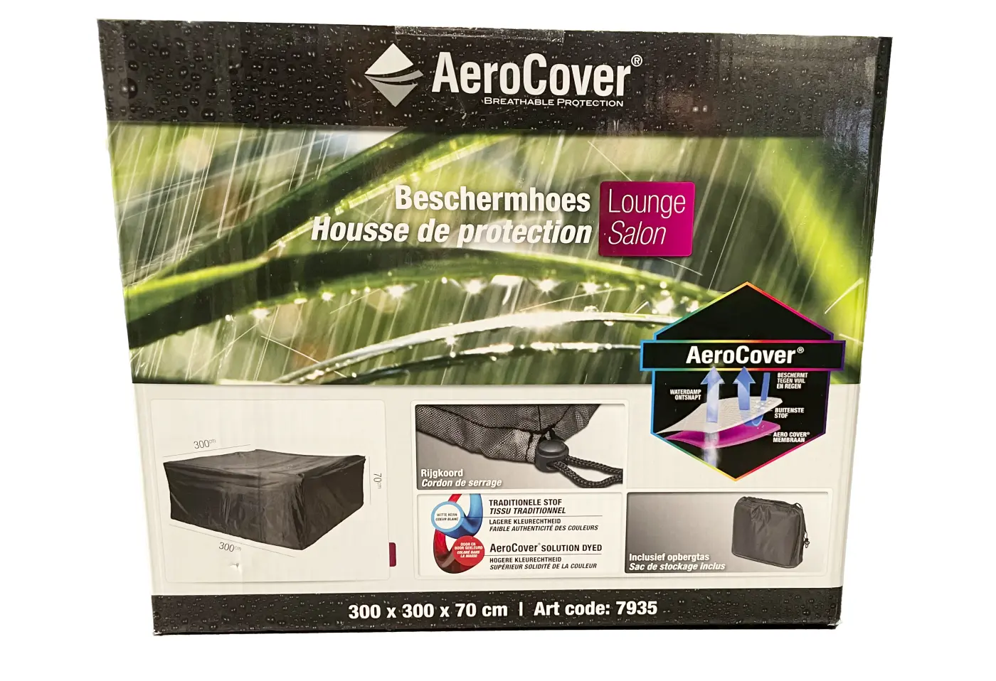 Schutzhülle 13508 Anthrazit 100 % Ripstop-Polyester ca. 300x300x70cm