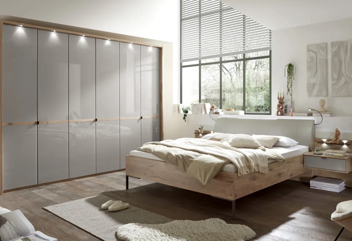 Bettanlage Madiswil Nordic-Eiche-Nachbildung ca. 180x200cm