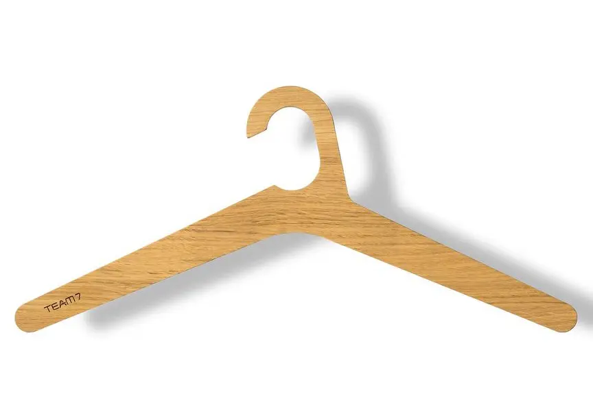 Kleiderbügel Hood Eiche Naturöl von Team 7 Massivholz