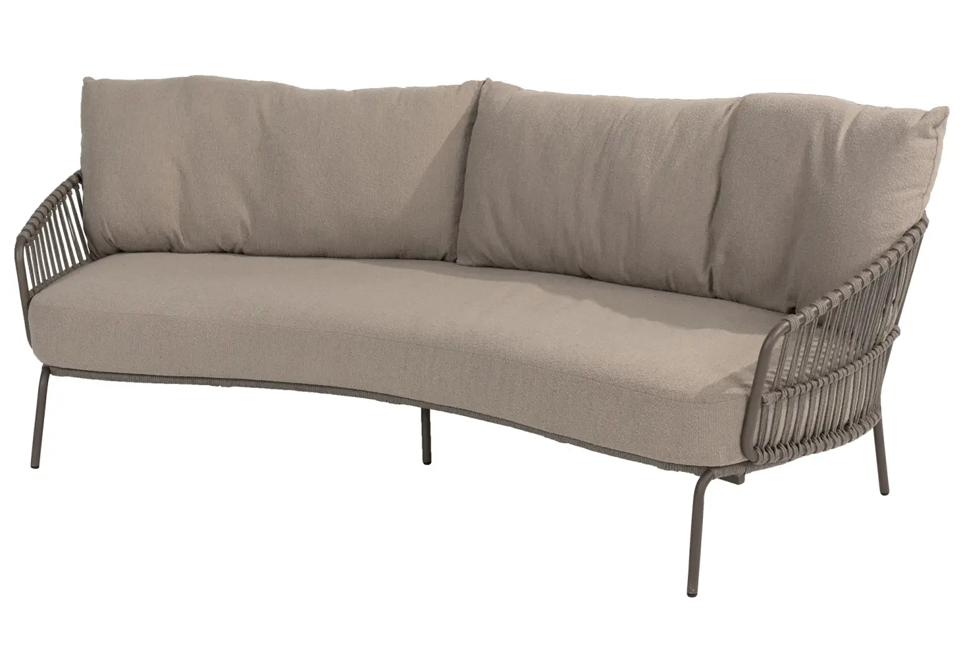 Bank 23169.2 Taupe 100% Polypropylen (Olefin) Geflecht aus Rope-Schnur 100% Polypropylen (Olefin) ca. 226x109x96cm