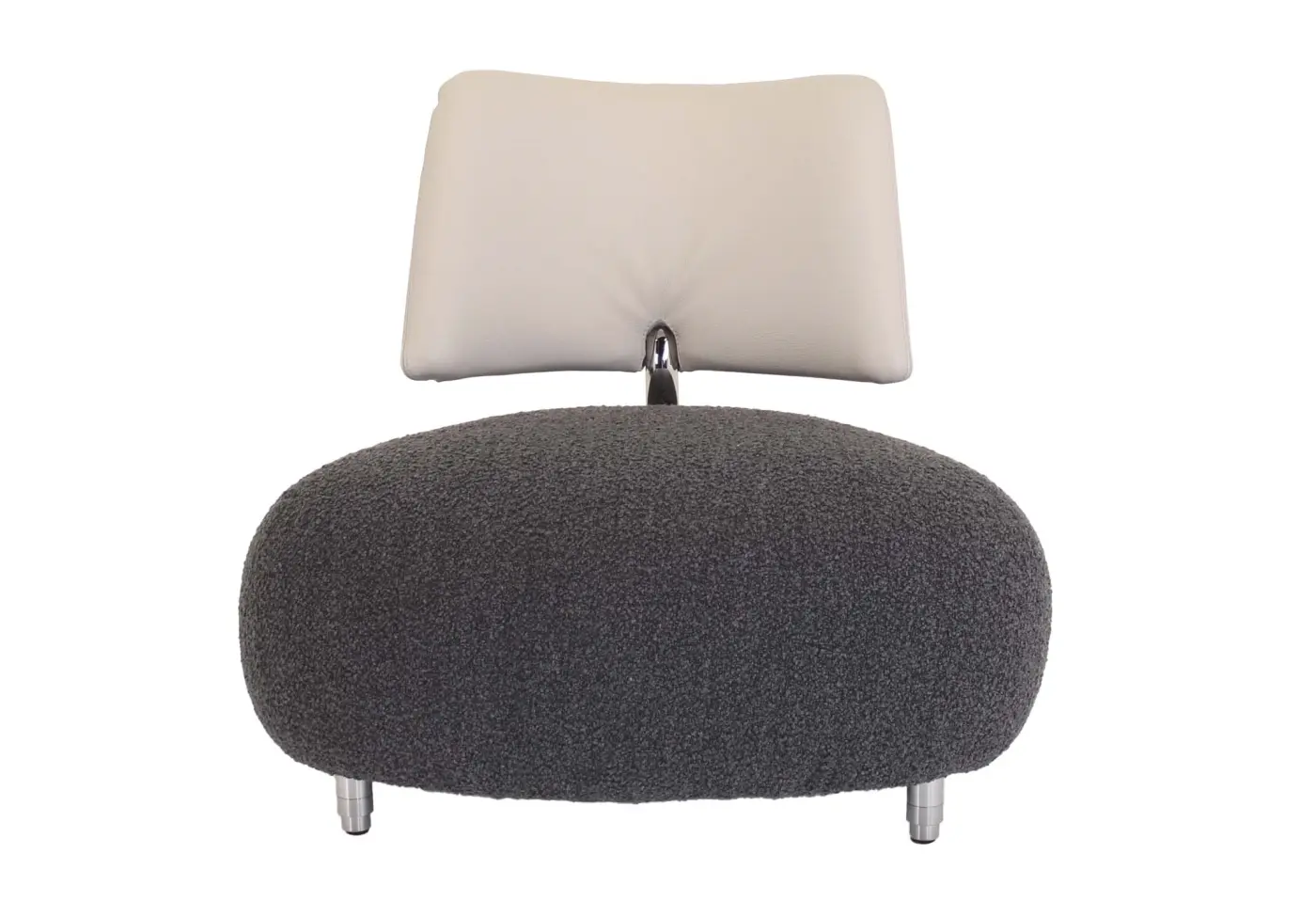 Sessel Pallone von Leolux Sitz 33628 Robou 28 Warm grey, Rücken 51805 Senso 9050 Pampas
