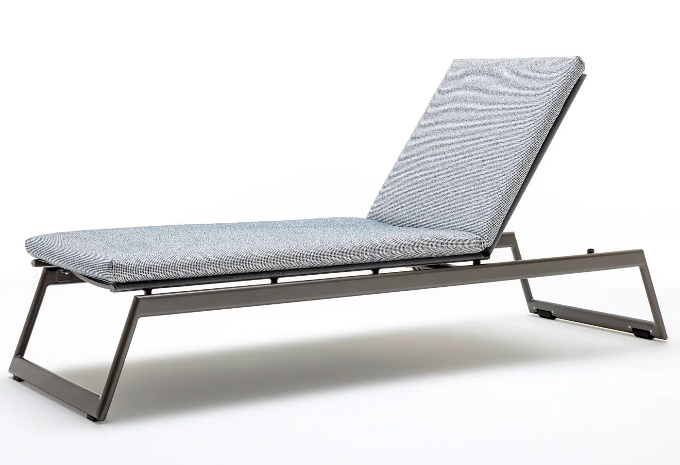 Liege mit Auflage 24043.. Perllnachtblau von Rolf Benz Wetterfest Batyline ca. 227x69x37cm