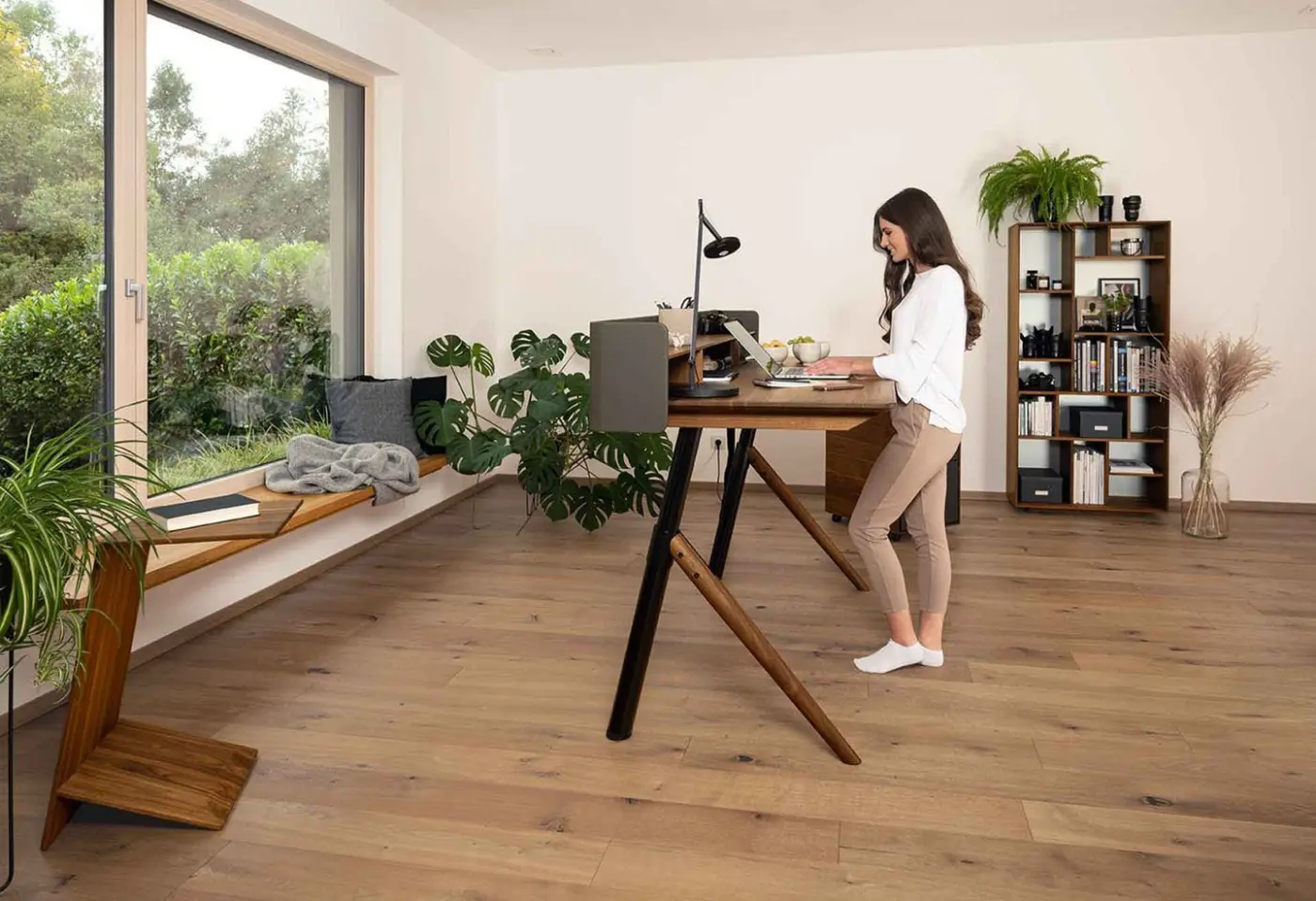 Schreibtisch Pisa von Team 7 Nussbaum, geölt ca. 180x80cm