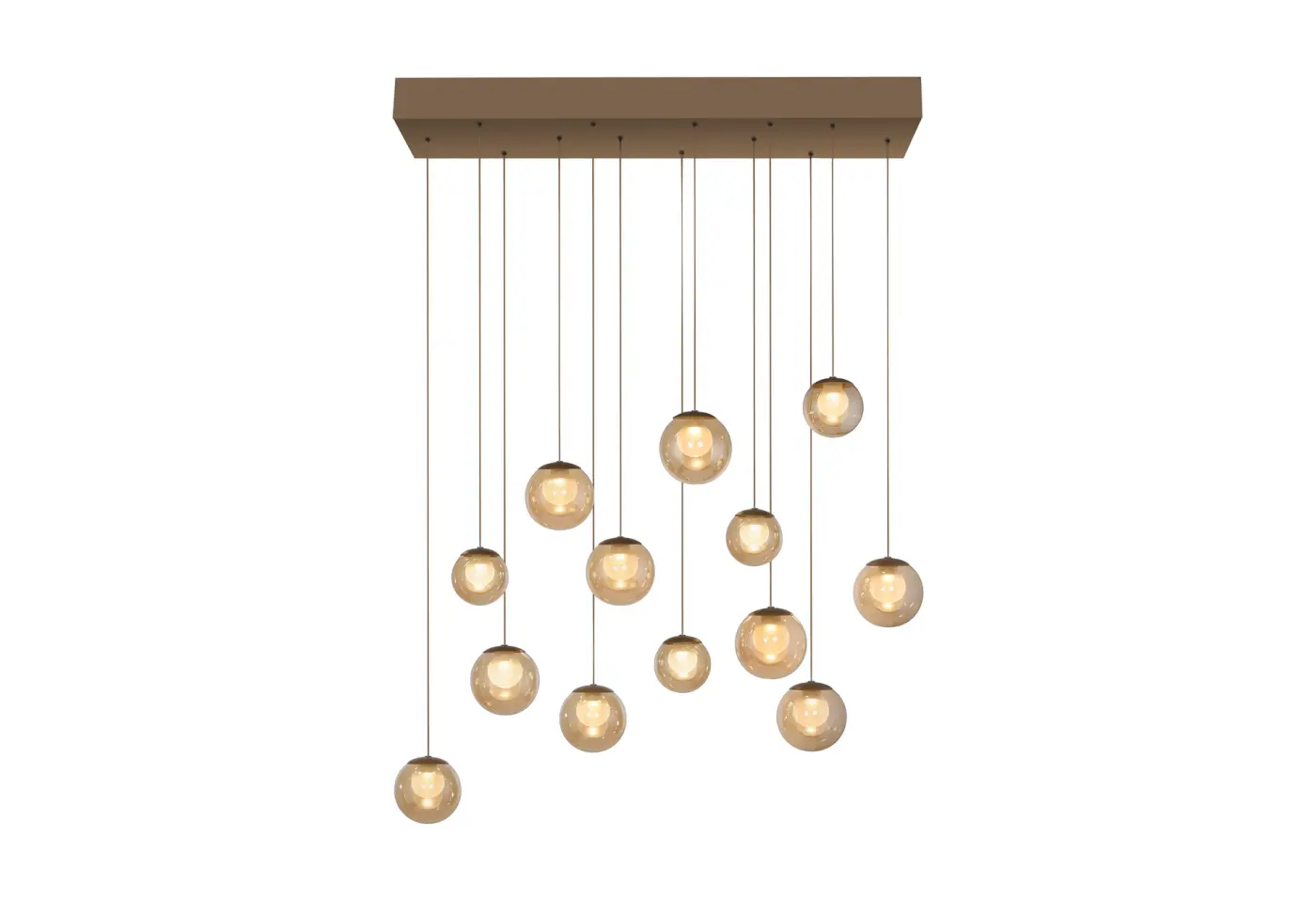 LED-Pendelleuchte Pure Popup Bronce von Neuhaus Pure ca. 100x4x18cm