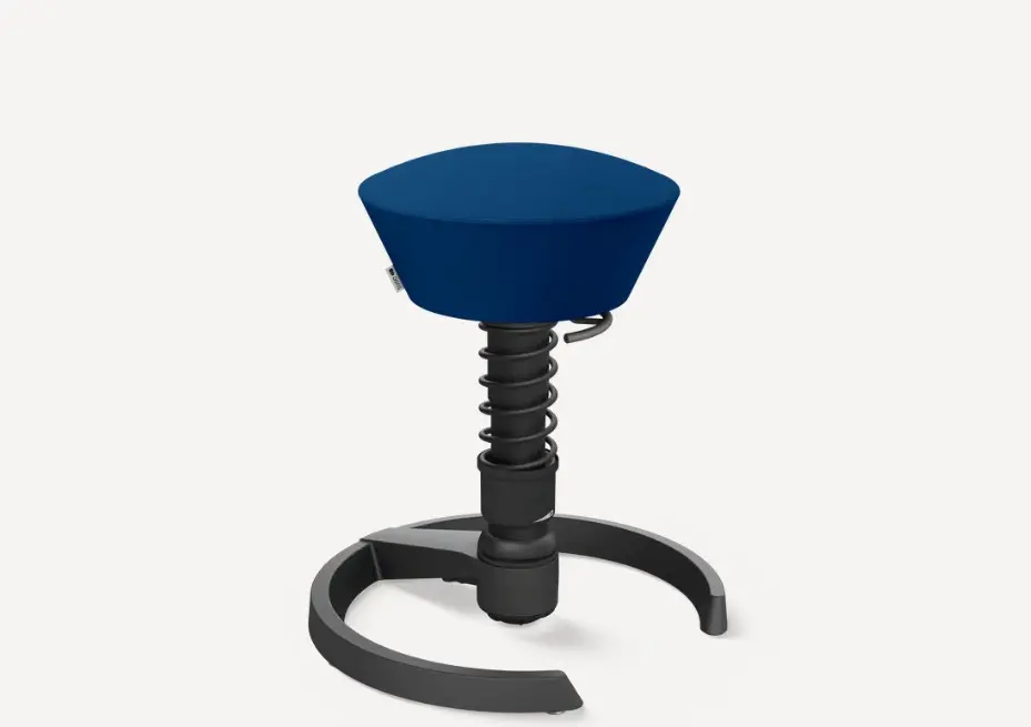 Hocker Swopper von Aeris Mikrofaser "blau" ca. 42x42cm