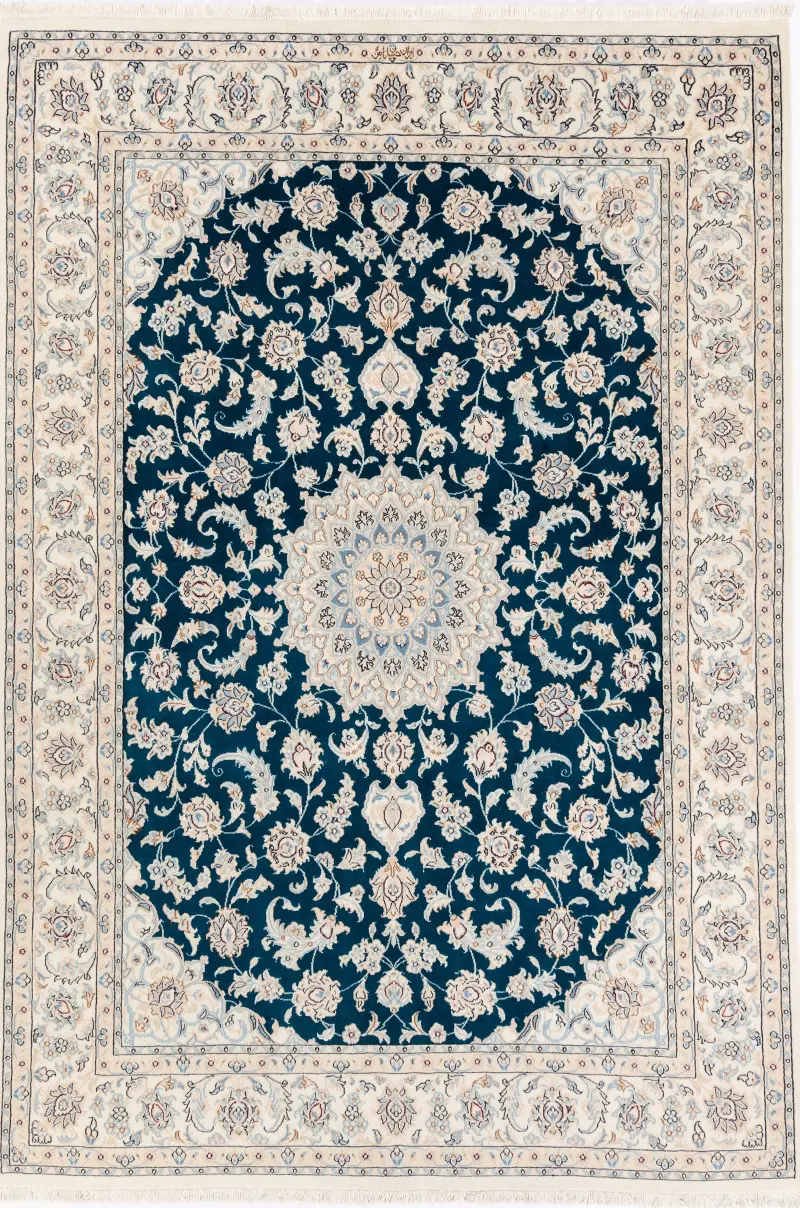 Teppich Nain fein 173791 von Negra Wolle mit Seide ca. 210x150cm