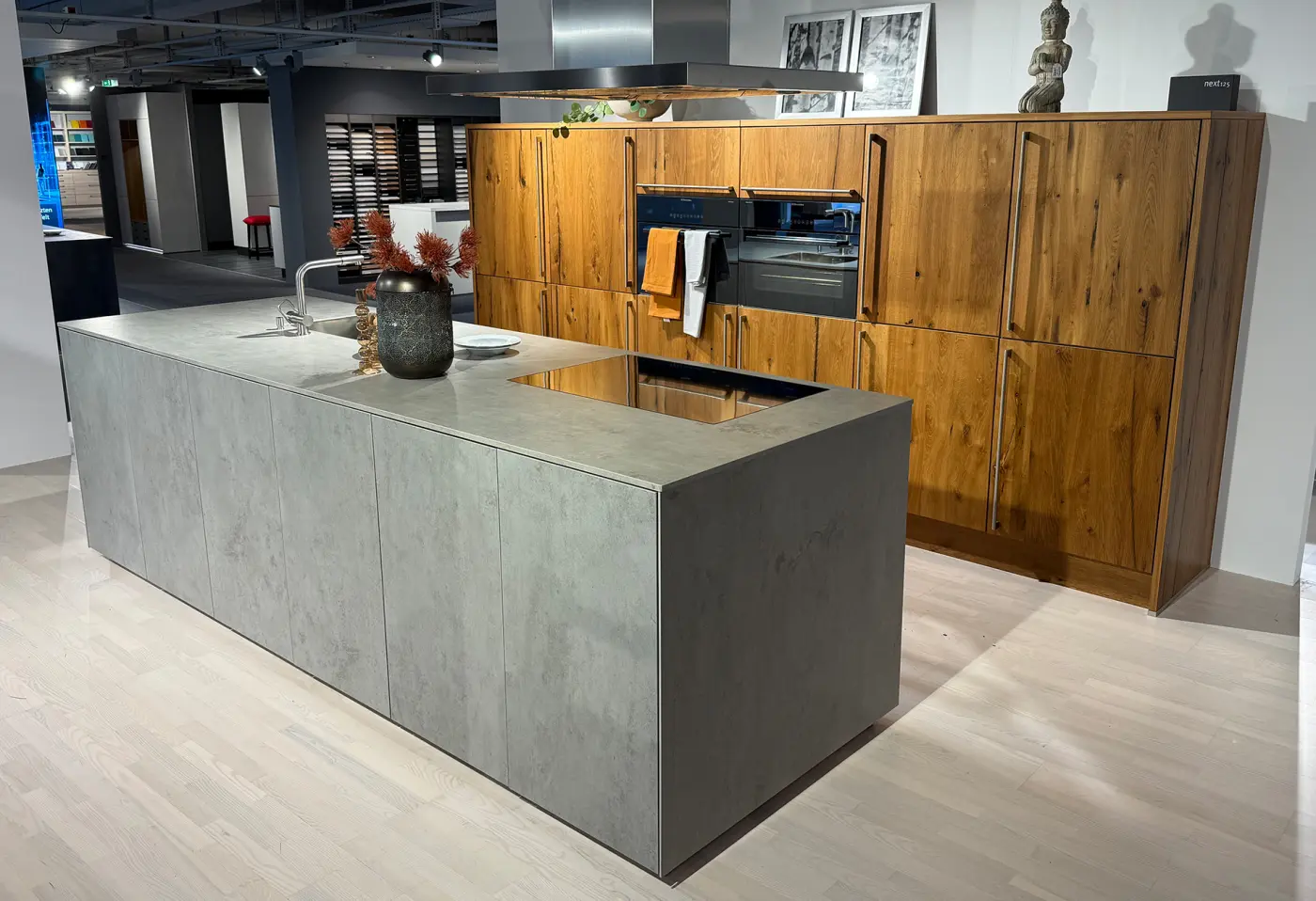 Einbauküche 19385 Ceramic Beton grau Nachbildung