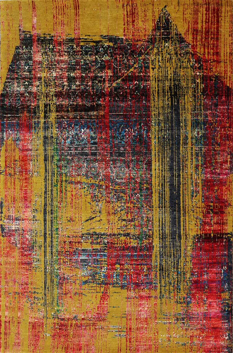 Teppich Rare Indo Lori S Multi 70337-100014 von Negra Wolle mit Seide ca. 238x172cm