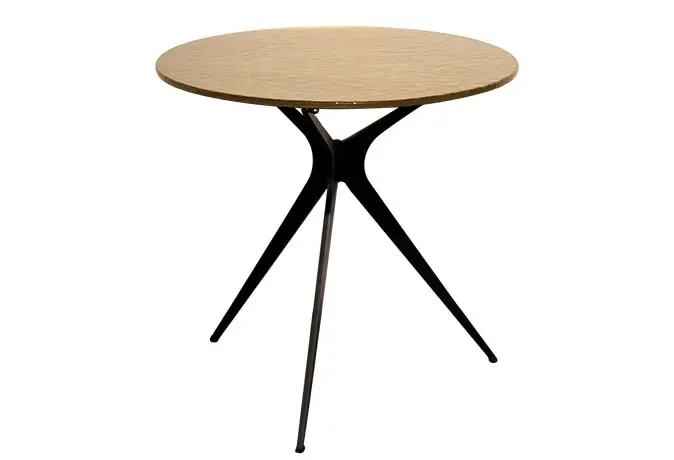 Beistelltisch MR Fabia von Musterring Schmelzglas Gold ca. 50x45cm