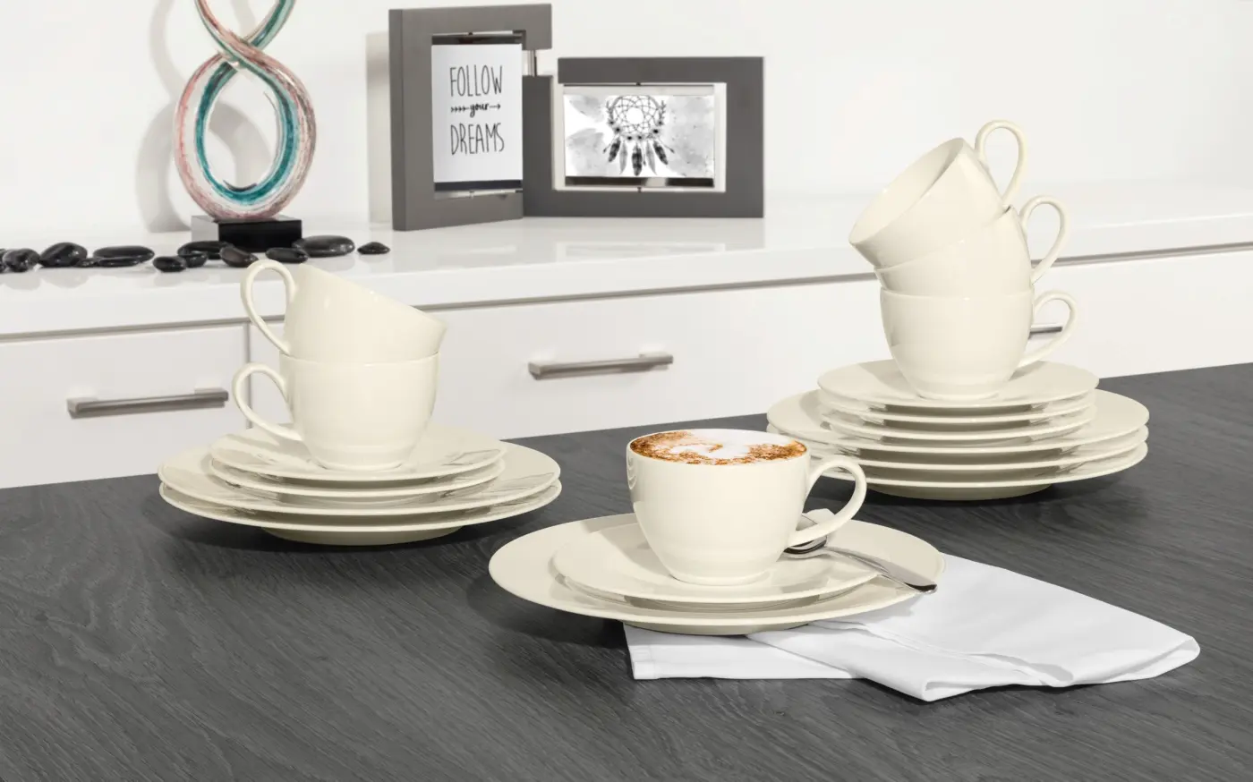 KA-Service 18-Tlg. Zoé fine diamond uni