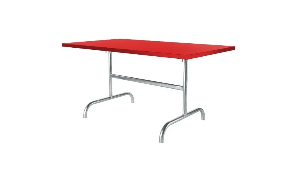 Metalltisch Säntis Rot von Schaffner Metall ca. 140x72x80cm