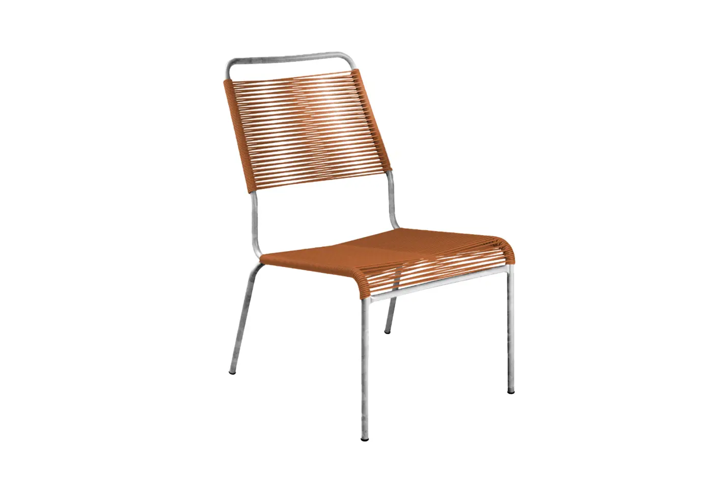 Spaghetti-Salon-Sessel Rigi Terracotta von Schaffner