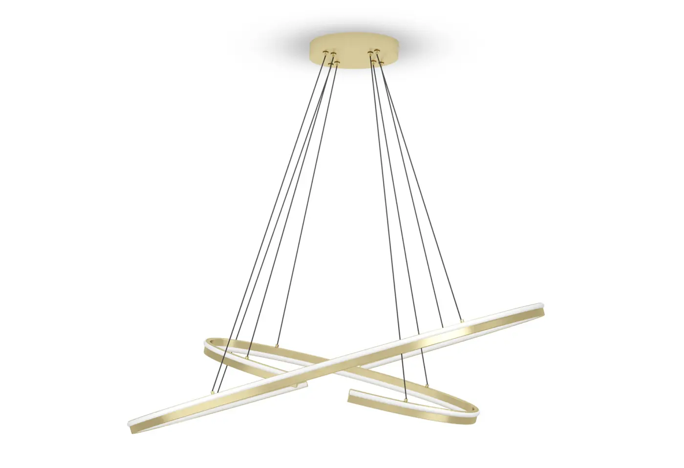 LED-Hängeleuchte 24482.2 gold Stahl ca. 120x50x180cm