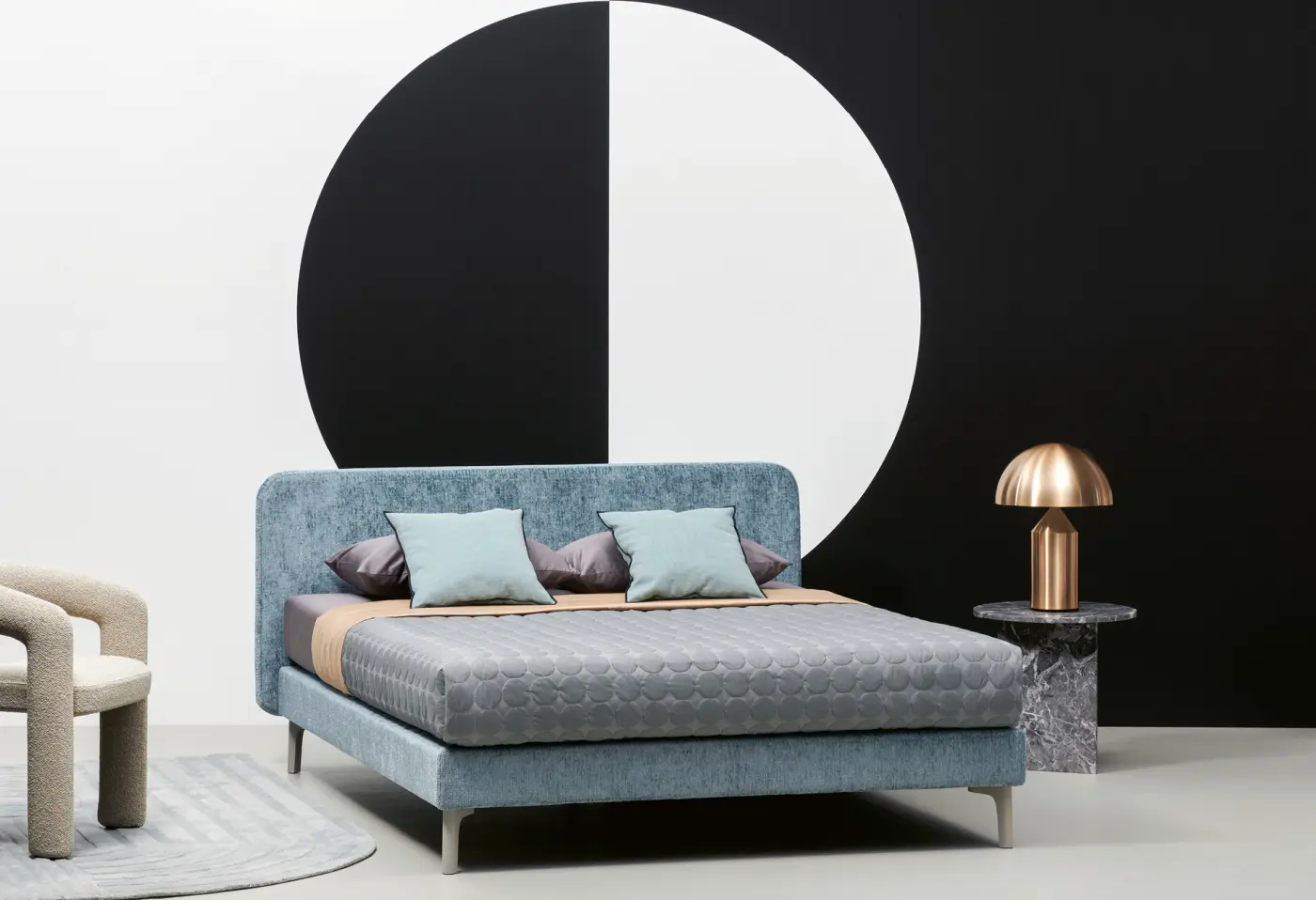 Boxspringbett Slow von Riposa Bez. 722 menta ca. 180x200cm