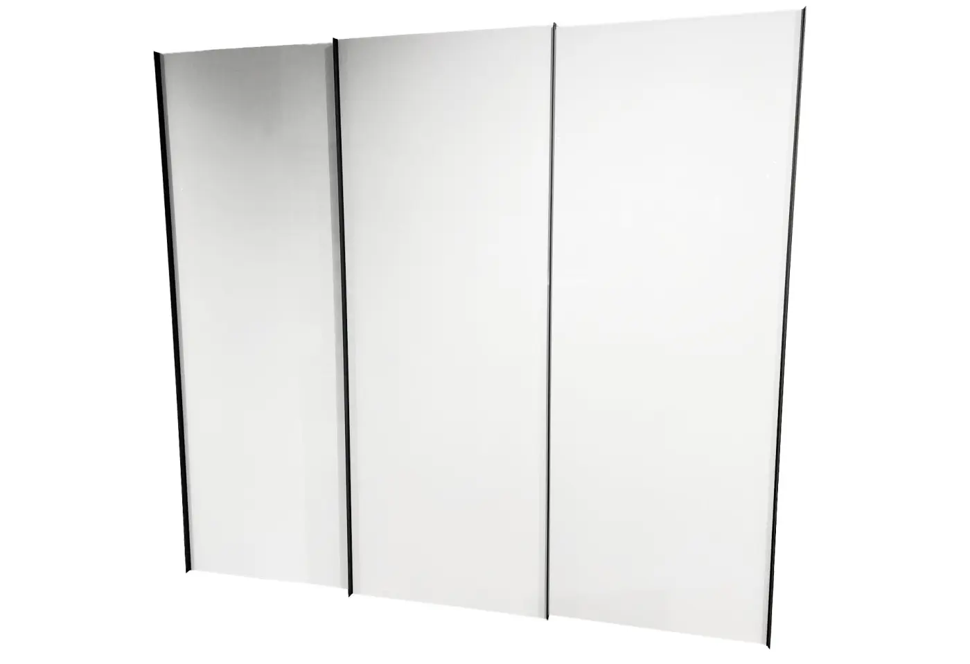 Schwebetürenschrank 12421.7 Seidengrau, Glas Seidengrau ca. 240x223x69cm