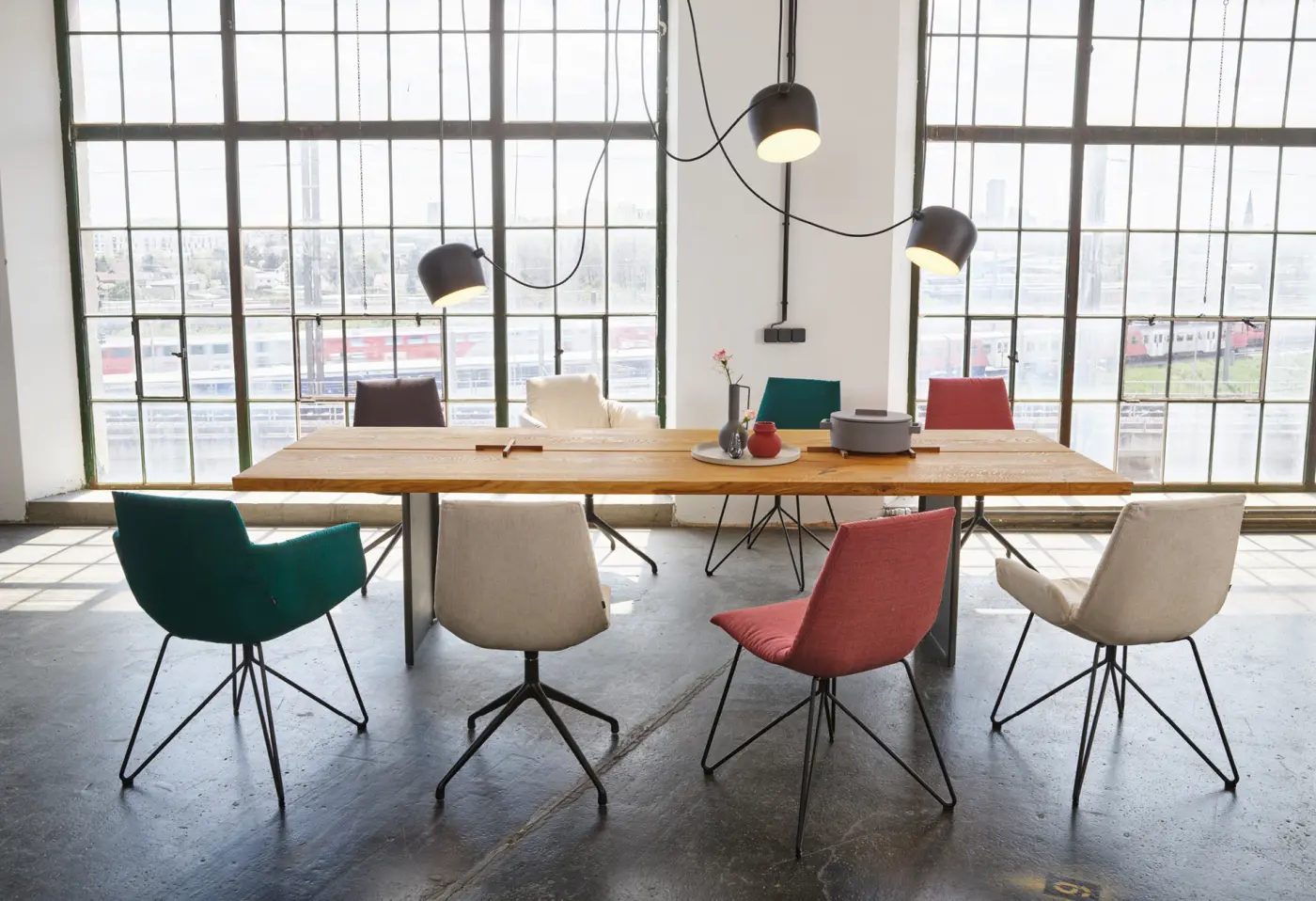 Esstisch Echt.zeit von Team 7 Eiche urig gebürstet Naturöl ca. 250x100x75cm