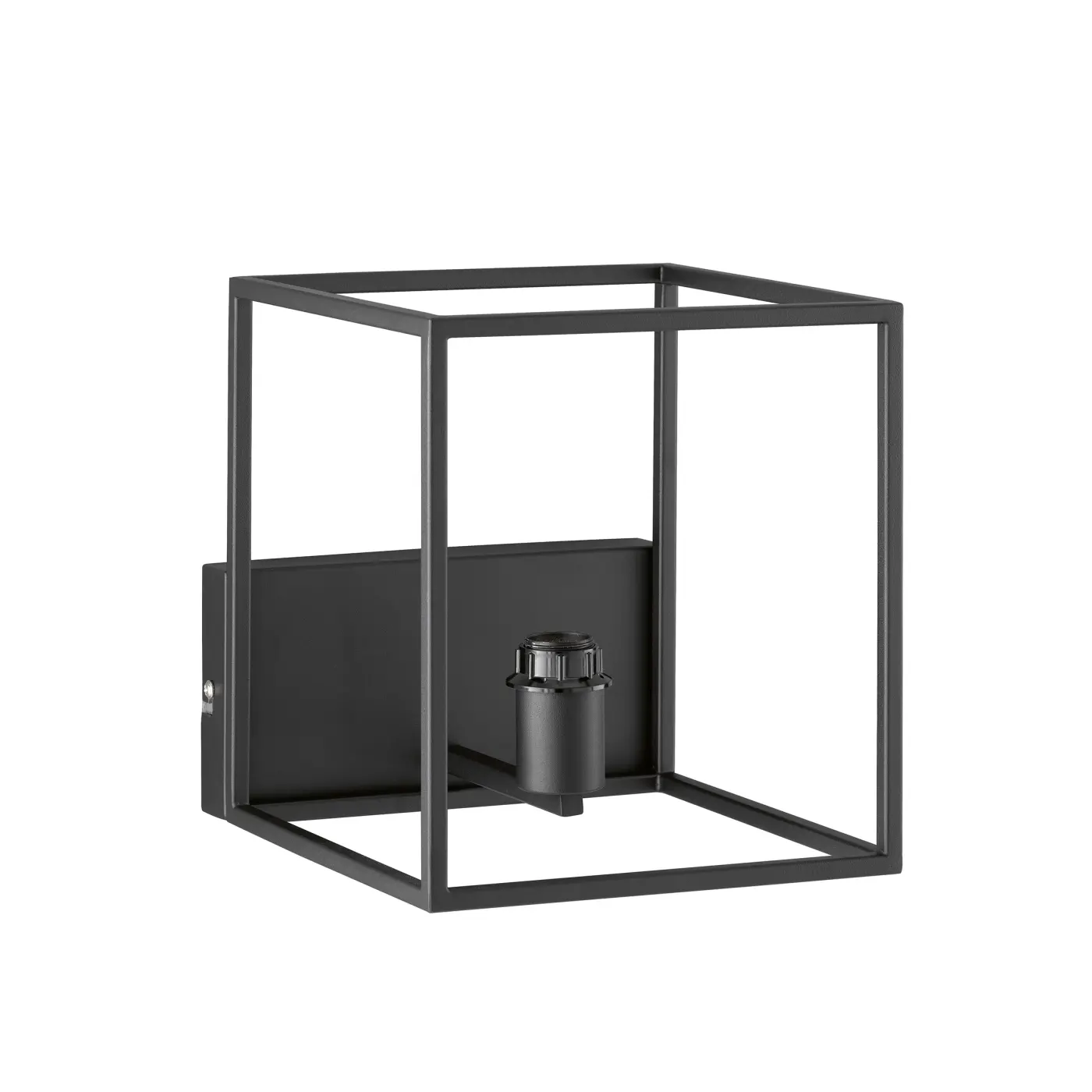 Wandleuchte 20296.21. Schwarz Metall ca. 20x25cm