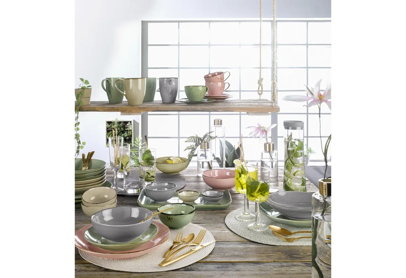 Sojaschale 8cm Nature Steingrau