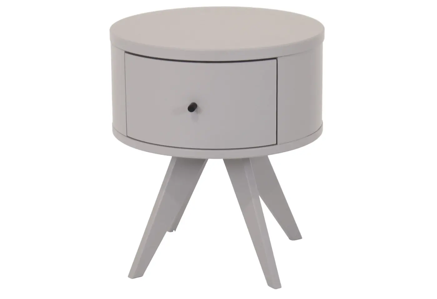 Nachttisch 23293.8 Polarkiefer massiv gefärbt, grey ca. 46x52x46cm