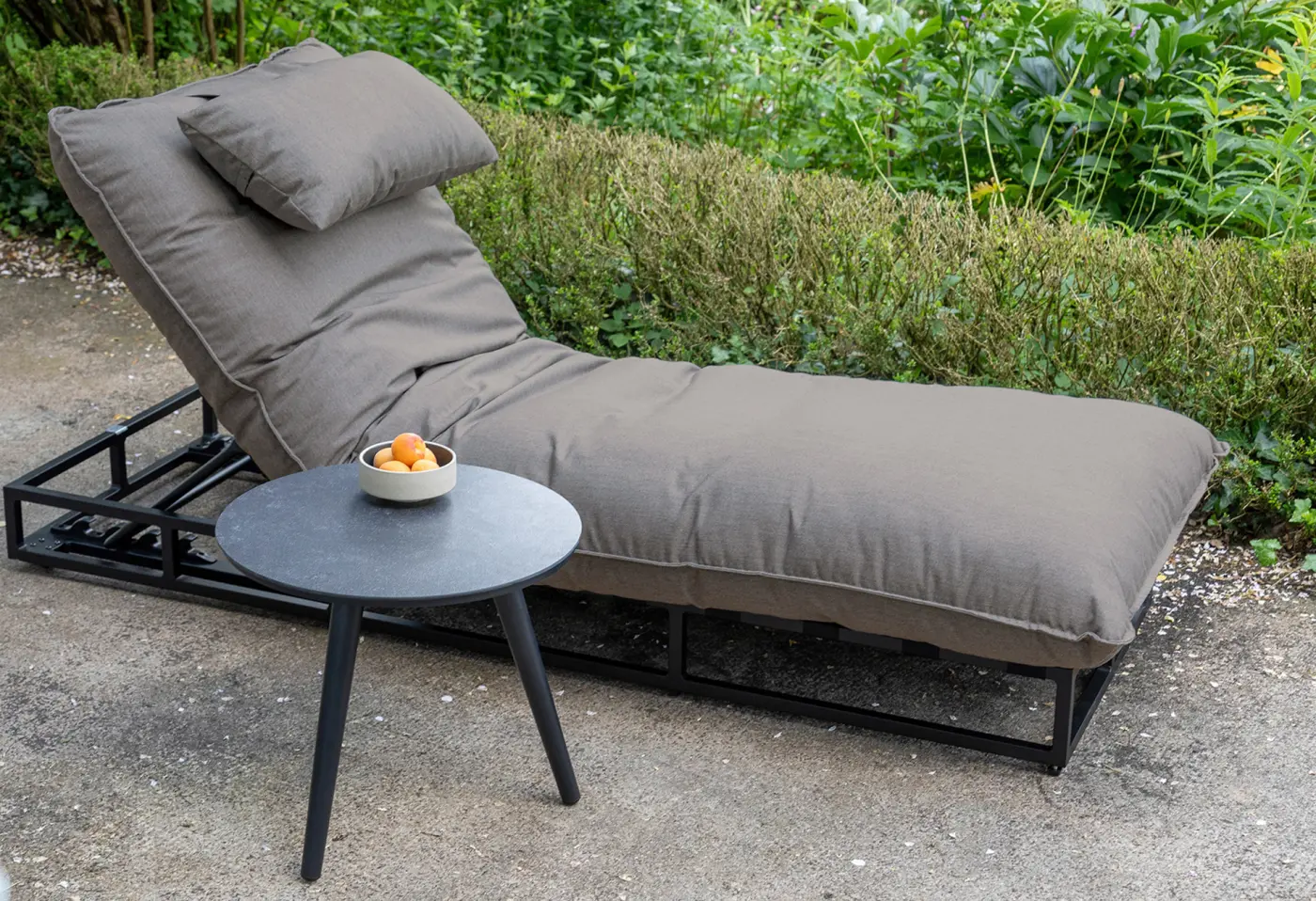 Liege Lunen Beige von Schöner Wohnen Sunbrella ca. 196x80x35cm