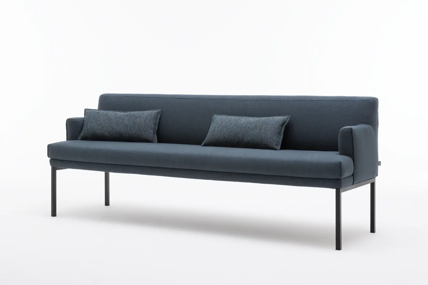 Bank 644 von Rolf Benz Stoff "blau" ca. 233x80x64cm