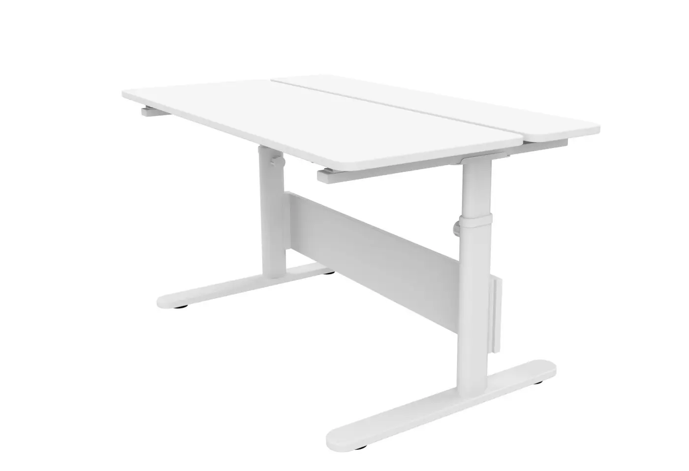 Schreibtisch Evo Weiss, Misty Rose von Flexa Metall ca. 120x70cm