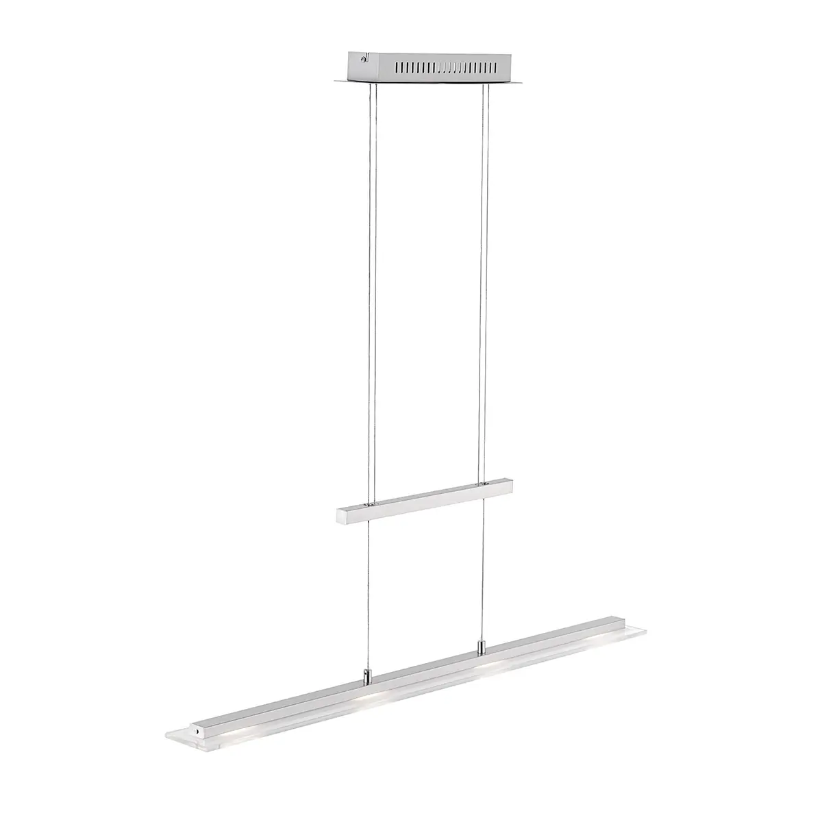 LED-Pendelleuchte 13253.. Nickel matt Metall ca. 64x9cm