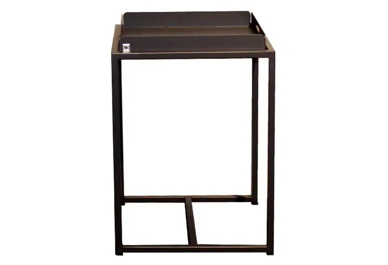 Beistelltisch MR Fabia von Musterring Stahl pulverbeschichtet ca. 35x35x45cm