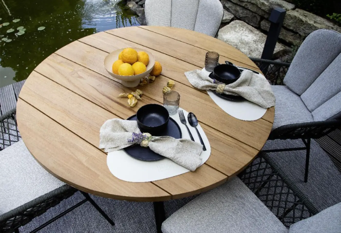 Esstisch Saba von Schöner Wohnen Massiv, Teakholz ca. 130x76cm