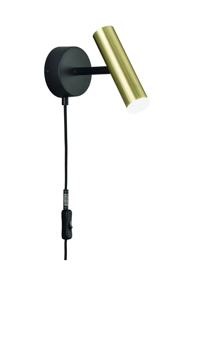 LED Wandleuchte 830235 Gold, Schwarz von Schöner Wohnen Aluminium, Metall ca. 10x17cm