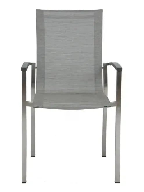Stapelsessel 13430.. Silber, Graphit Textilen ca. 56x96x65cm