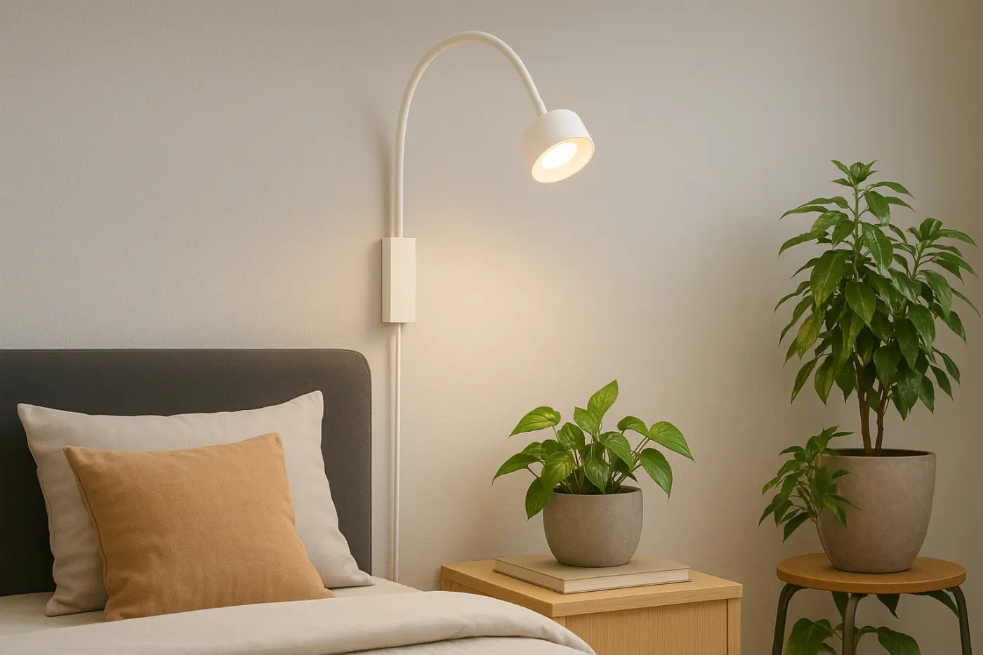 LED-Wandspot 23724.1 Sandweiss Metall ca. 7,5x40cm