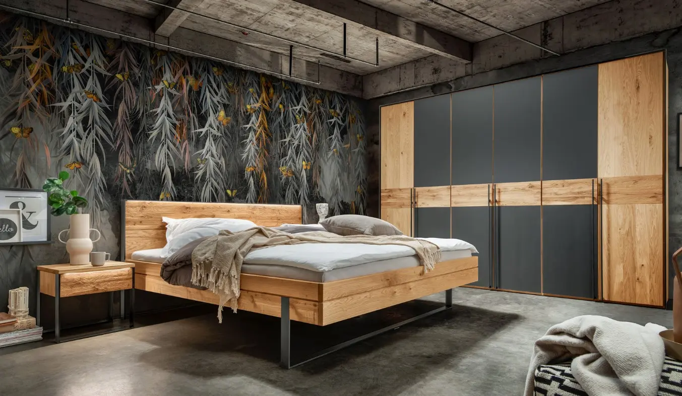 Bettanlage 21034.. Wildeiche geölt ca. 180x200cm