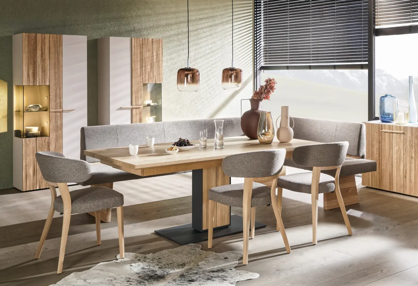 Stuhl Caitara living Umbra von Voglauer Stoff ca. 55x84x60cm