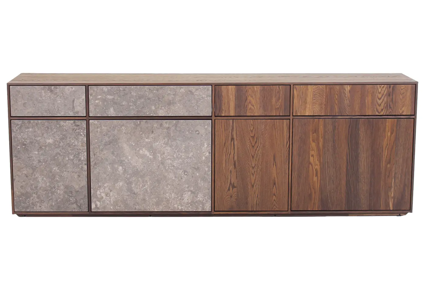 Sideboard Filigno von Team 7 Eiche geräucher und Keramik ca. 216x74x42cm