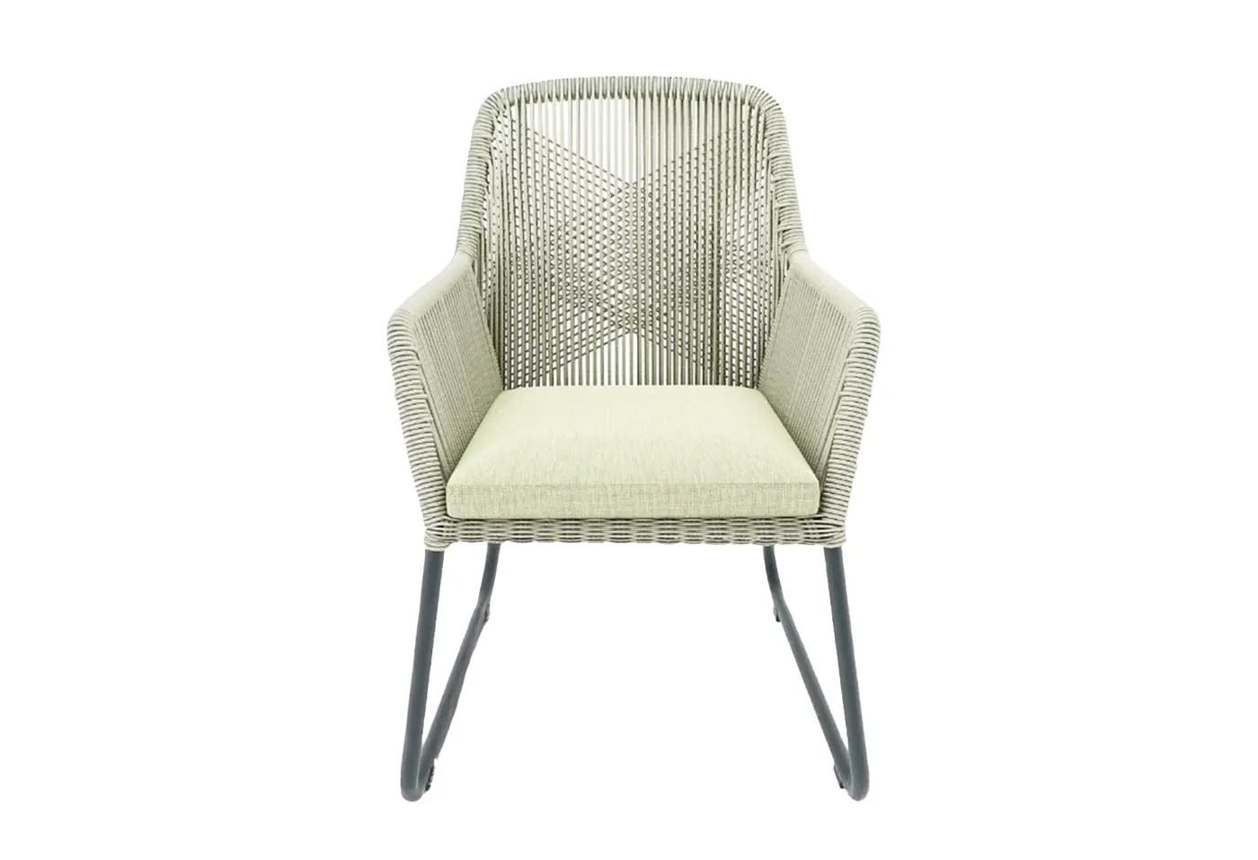 Armlehnsessel 17145.3 Geflecht Rop light green ca. 60x47cm