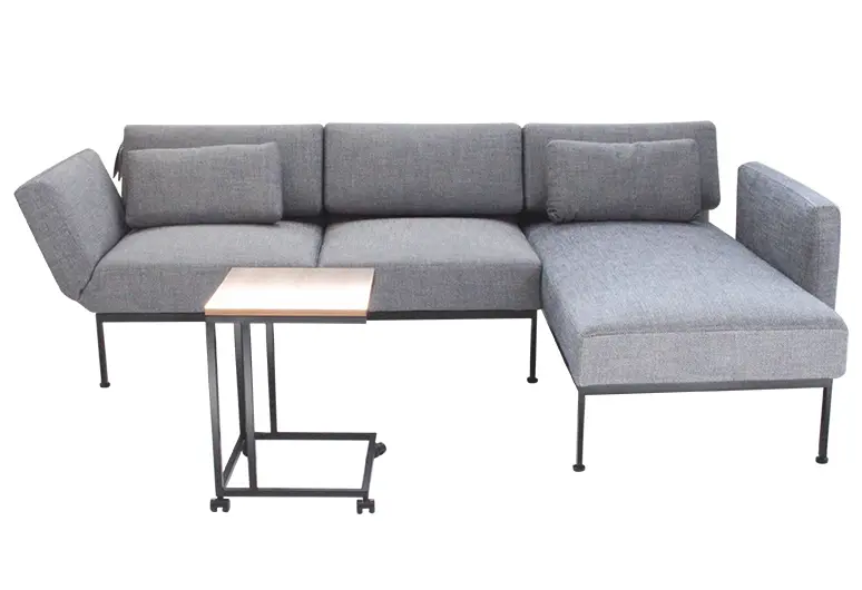 Polstergarnitur Roro Spring grau von Brühl Stoff ca. 282x109x226cm