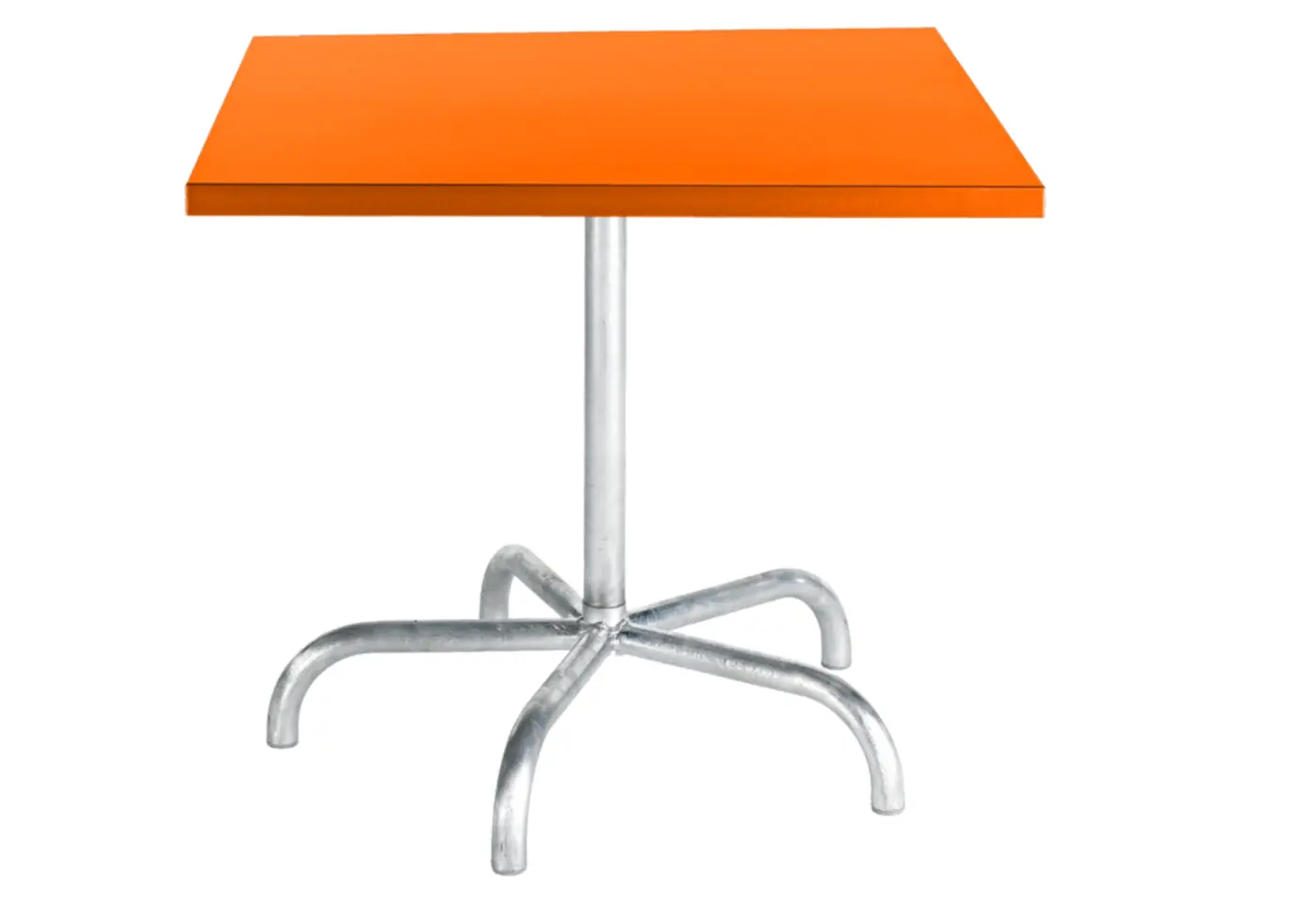 Metalltisch Säntis Orange von Schaffner Metall ca. 80x80cm