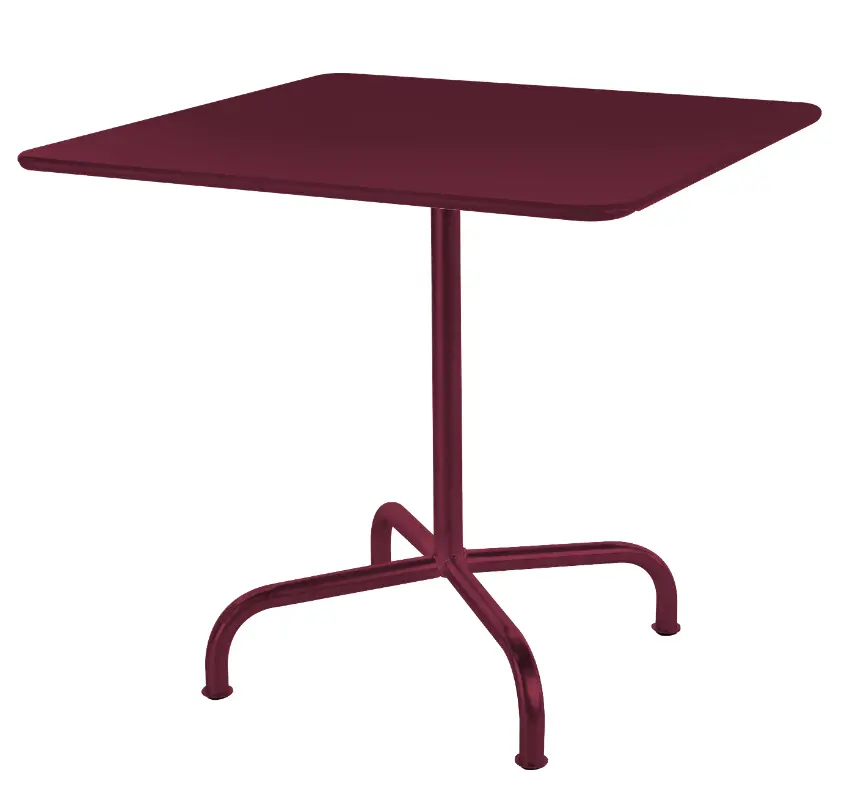 Metalltisch Rigi Bordeux von Schaffner Metall ca. 80x80x70cm