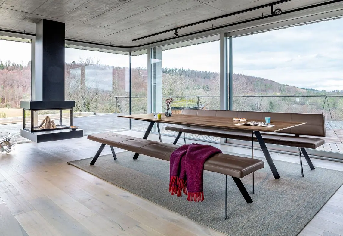 Esstisch Barra von Girsberger Asteiche, gedämpft, grau geölt ca. 240x100x75cm