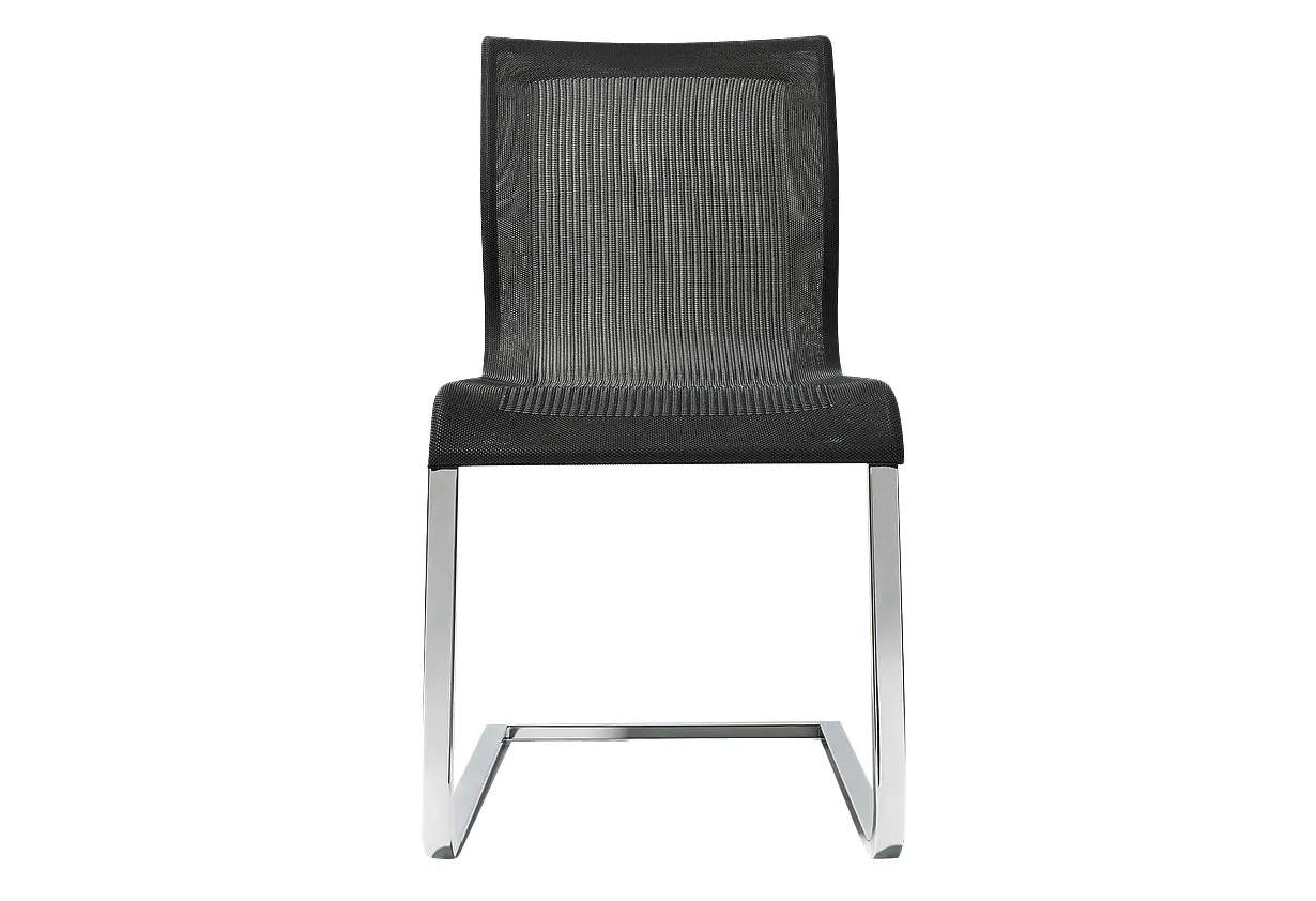 Freischwinger Magnum schwarz von Team 7 Stricktex ca. 46x92x61cm
