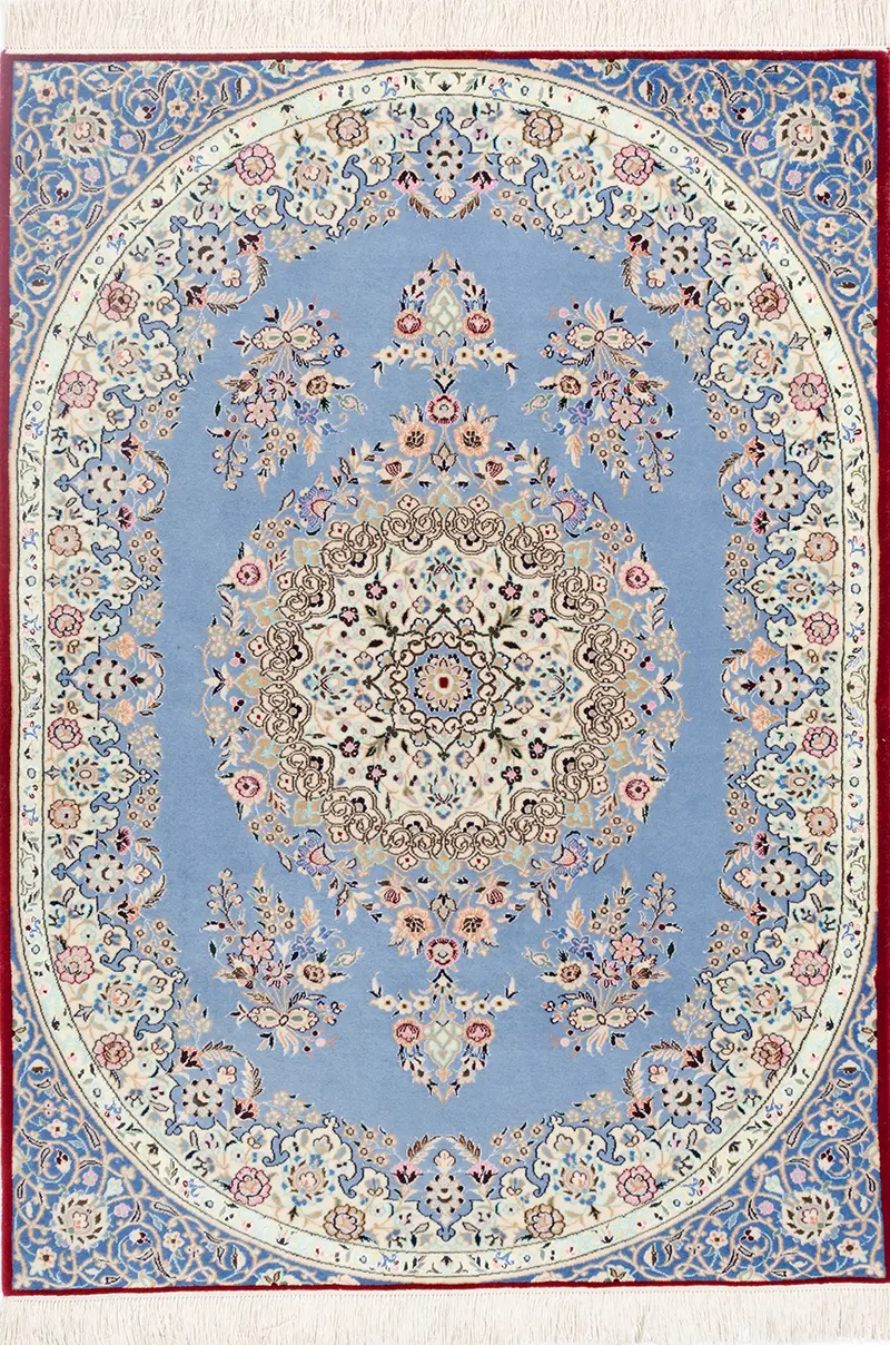 Teppich Persien Nain extra fein 174302 von Negra Wolle mit Seide ca. 150x100cm