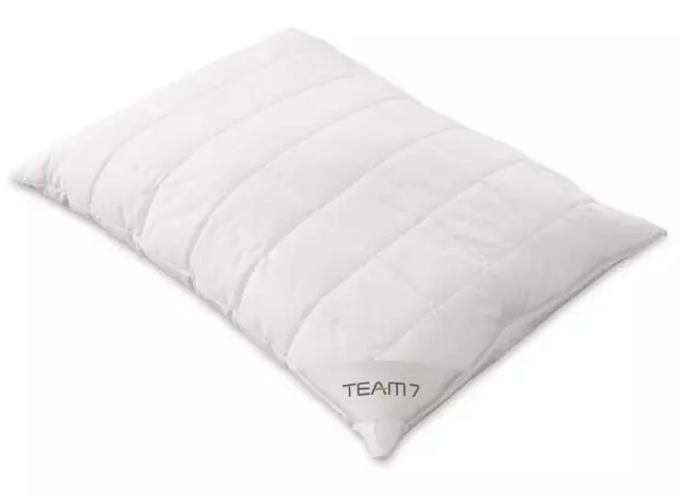 Kopfkissen Wolle KOKW5070 von Team 7 Baumwollhülle mit Reissverschluss ca. 50x70cm